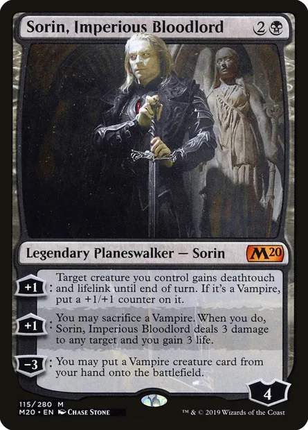 Sorin, Imperious Bloodlord, Magic card M20 115 — Core Set 2020 set
