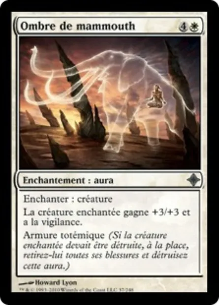 Ombre de mammouth, carte Magic ROE 37 — extension L'ascension des Eldrazi