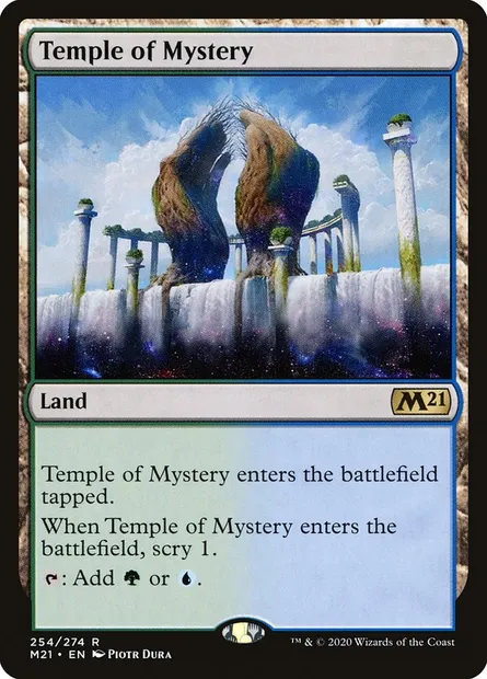 Temple of Mystery, Magic card M21 254 — Core Set 2021 set