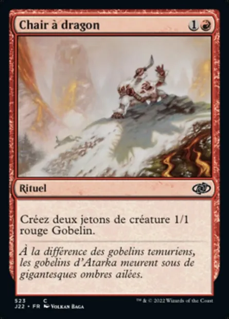 Chair à dragon, carte Magic J22 523 — extension Jumpstart 2022