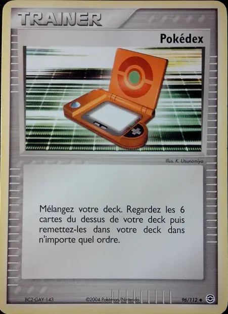 Pokédex, carte Pokémon RG 96 — extension EX Rouge Feu & Vert Feuille