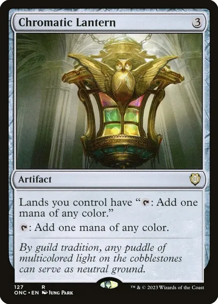 Chromatic Lantern, Magic card ONC 127 — Phyrexia: All Will Be One Commander set