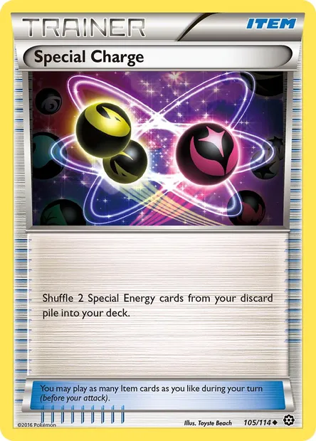 Special Charge, Pokémon card STS 105 — Steam Siege set