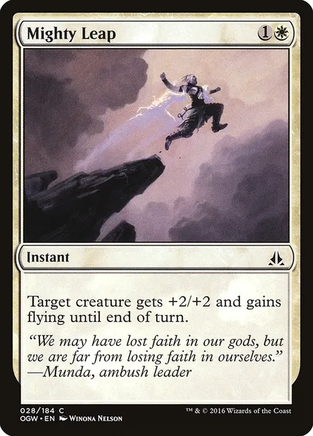 Mighty Leap, Magic card OGW 28 — Oath of the Gatewatch set