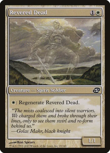 Revered Dead, Magic card PLC 29 — Planar Chaos set