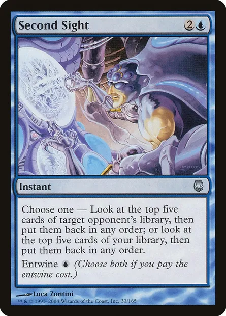 Second Sight, Magic card DST 33 — Darksteel set