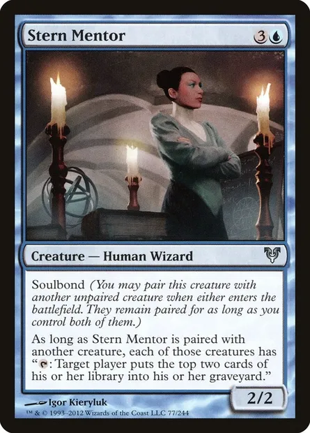 Stern Mentor, Magic card AVR 77 — Avacyn Restored set