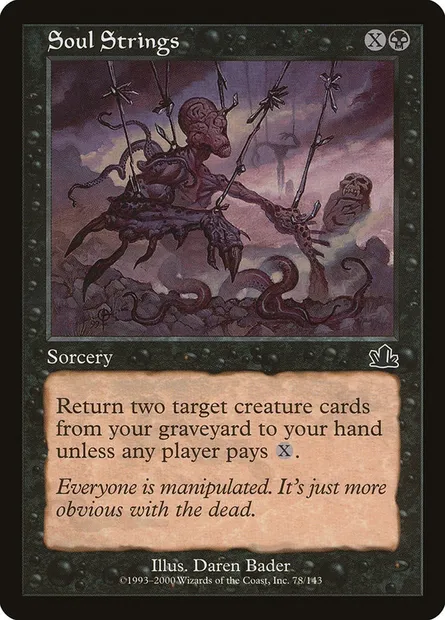 Cordes des âmes, carte Magic PCY 78 — extension Prophétie