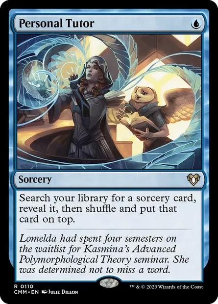 Personal Tutor, Magic card CMM 110 — Commander Masters set