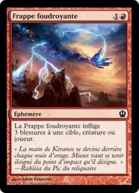 Frappe foudroyante, carte Magic THS 127 — extension Theros