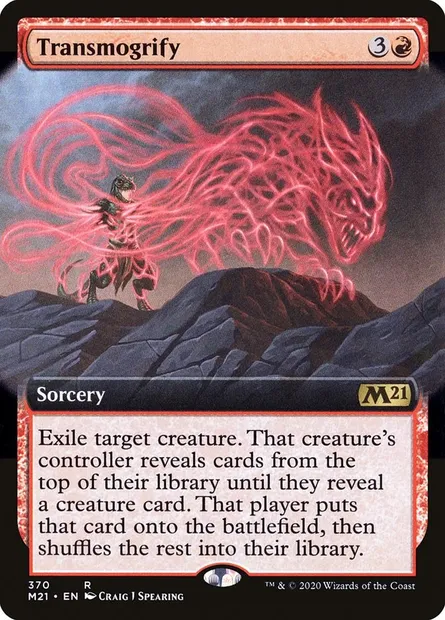 Transmogrify, Magic card M21 370 — Core Set 2021 set