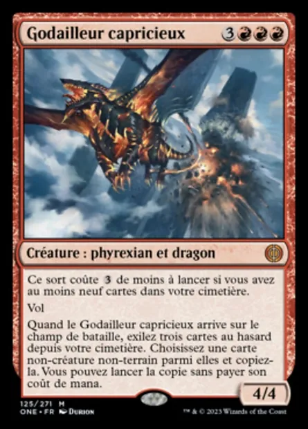 Godailleur capricieux, carte Magic ONE 125 — extension Tous Phyrexians
