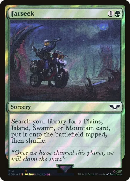 Farseek, Magic card 40K 214★ — Warhammer 40,000 Commander set