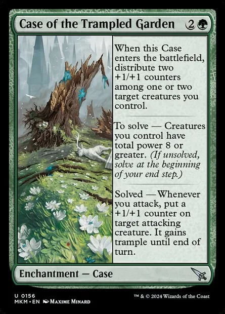 Case of the Trampled Garden, Magic card MKM 156 — Murders at Karlov Manor set
