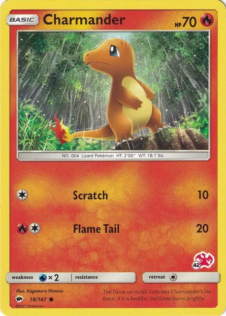 Charmander, Pokémon card BA20 018c-42 — Battle Academy 2020 set