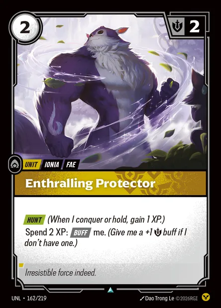 Enthralling Protector, carte Riftbound UNL 162 — extension Unleashed
