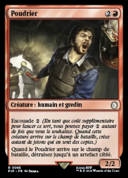 Poudrier, carte Magic PIP 65 — extension Fallout