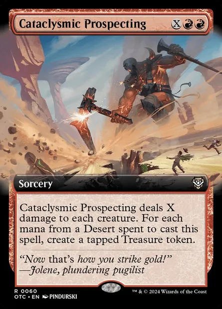 Cataclysmic Prospecting, Magic card OTC 60 — Outlaws of Thunder Junction Commander set
