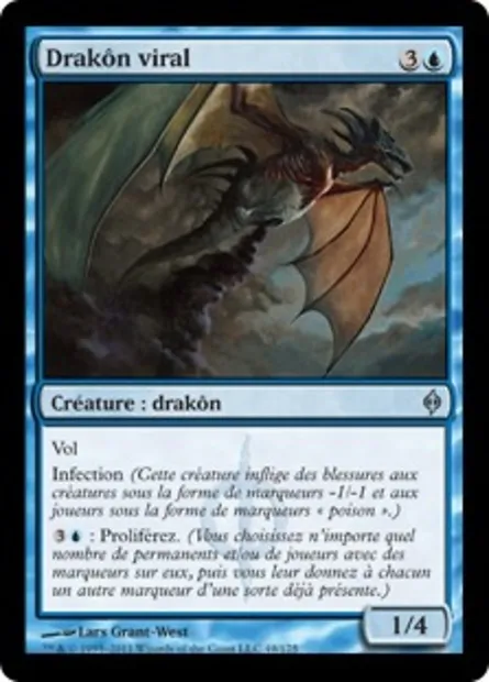 Drakôn viral, carte Magic NPH 49 — extension La Nouvelle Phyrexia