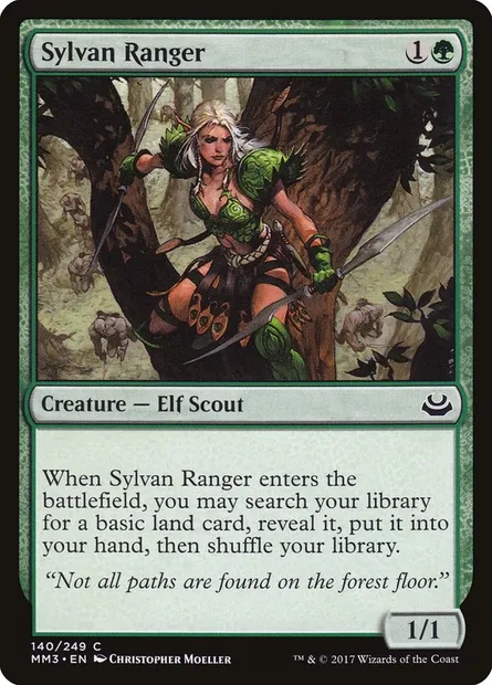 Sylvan Ranger, Magic card MM3 140 — Modern Masters 2017 set