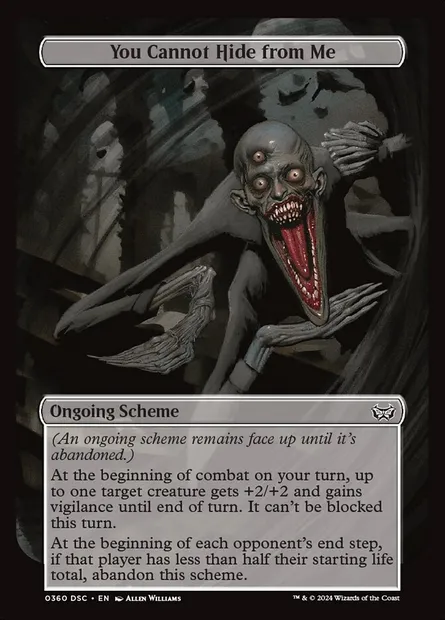 You Cannot Hide from Me, Magic card DSC 360 — Duskmourn: House of Horror Commander set