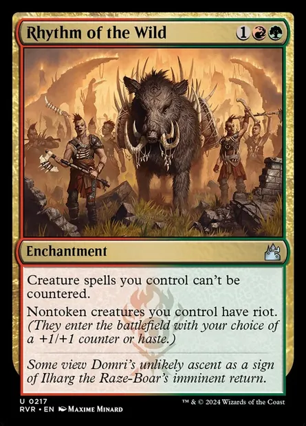 Rhythm of the Wild, Magic card RVR 217 — Ravnica Remastered set