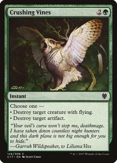 Crushing Vines, Magic card C17 146 — Commander 2017 set