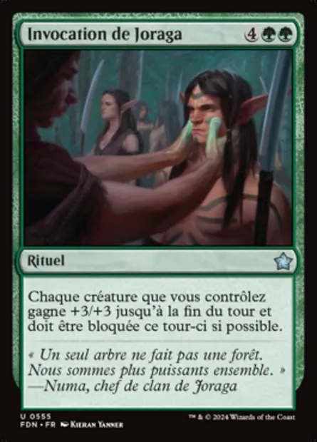 Invocation de Joraga, carte Magic FDN 555 — extension Foundations