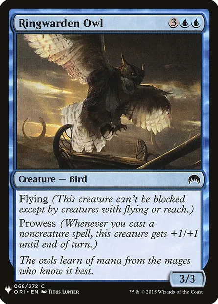 Ringwarden Owl, Magic card PLST ORI-68 — The List set