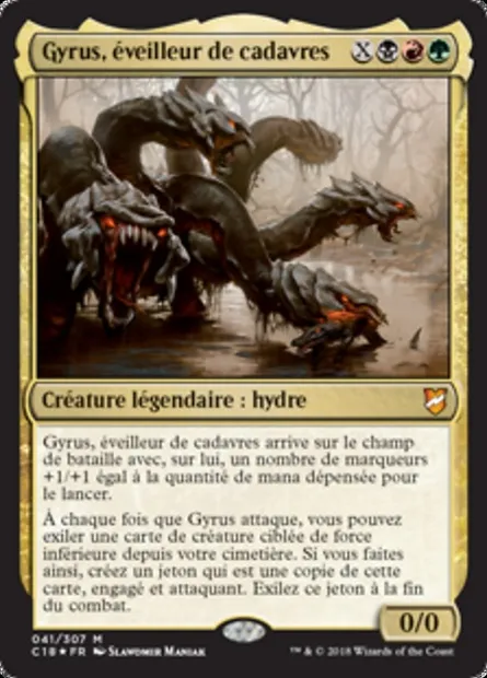 Gyrus, éveilleur de cadavres, carte Magic C18 41 — extension Commander 2018