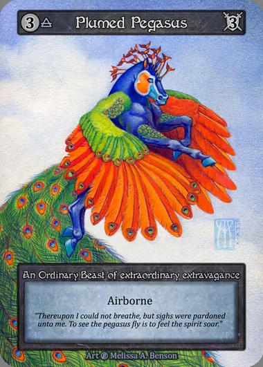 Plumed Pegasus, carte Sorcery BET 125 — extension Beta