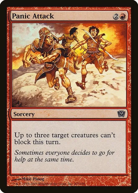 Panic Attack, Magic card 9ED 207★ — Ninth Edition set