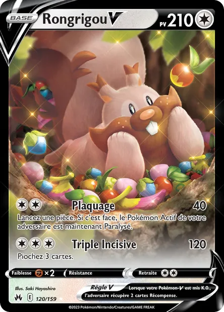 Rongrigou V, carte Pokémon CRZ 120 — extension Zénith Suprême