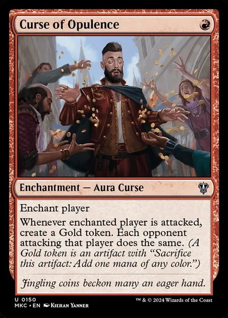 Curse of Opulence, Magic card MKC 150 — Murders at Karlov Manor Commander set