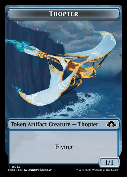 Thopter, carte Magic TMH3 13 — extension Modern Horizons 3 Tokens
