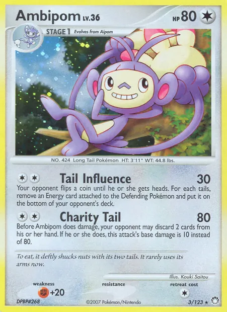 Capidextre, carte Pokémon MT 3 — extension Trésors Mystérieux