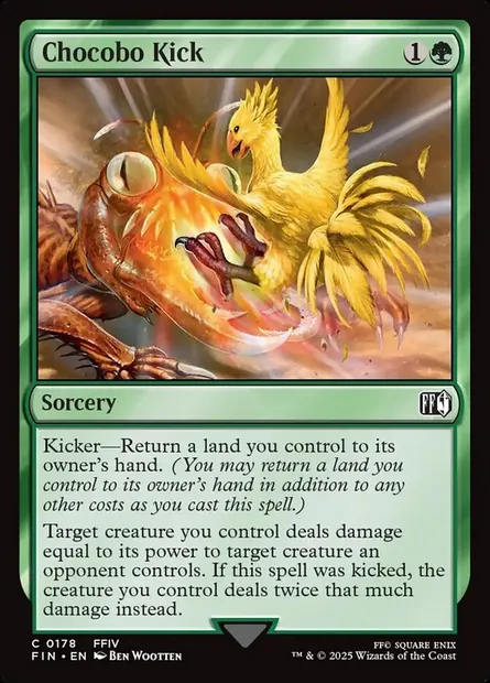 Chocobo Kick, Magic card FIN 178 — Final Fantasy set