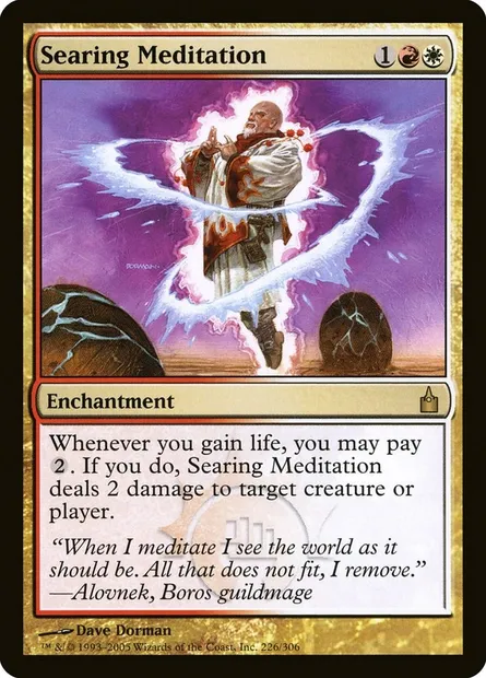 Méditation corrosive, carte Magic RAV 226 — extension Ravnica: La Cité des Guildes