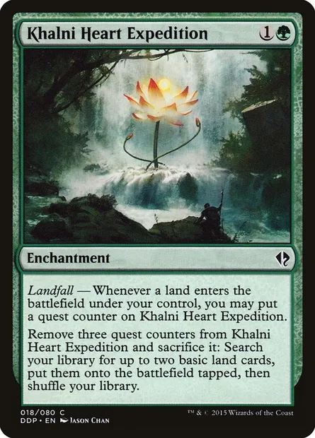 Khalni Heart Expedition, Magic card DDP 18 — Duel Decks: Zendikar vs. Eldrazi set