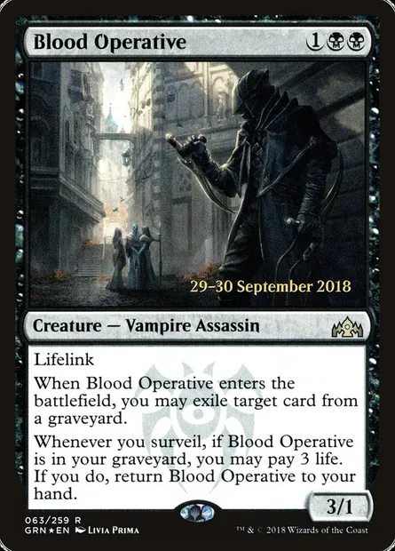 Agent de sang, carte Magic PGRN 63s — extension Guilds of Ravnica Promos