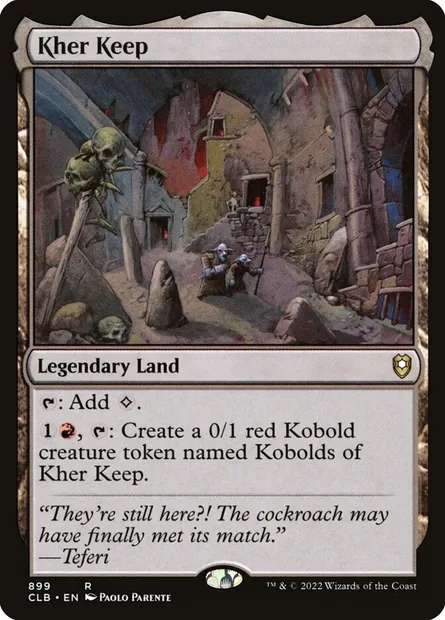 Kher Keep, Magic card CLB 899 — Commander Legends: Battle for Baldur's Gate set