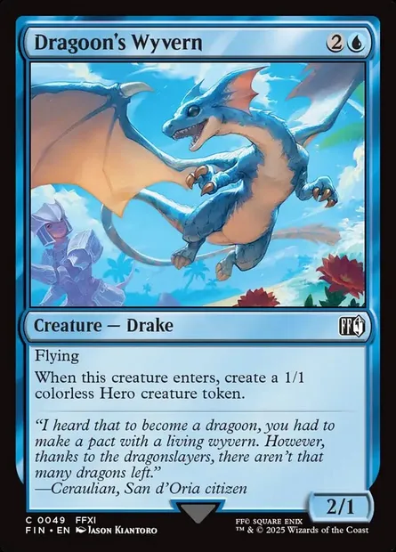 Dragoon's Wyvern, Magic card FIN 49 — Final Fantasy set
