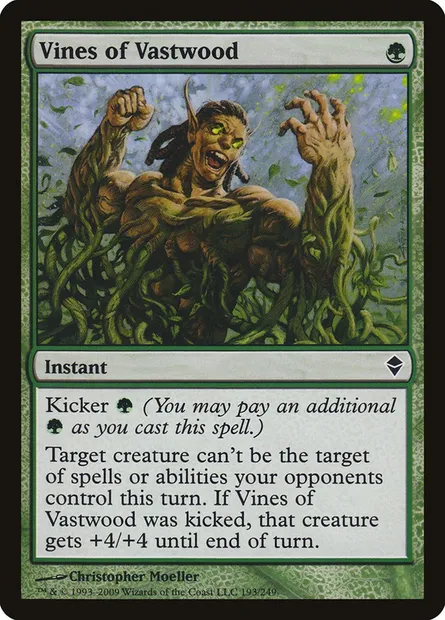 Vines of Vastwood, Magic card ZEN 193 — Zendikar set