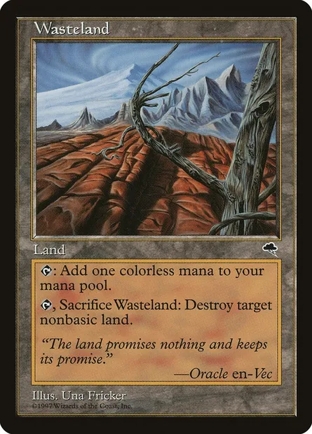 Wasteland, Magic card TMP 330 — Tempest set