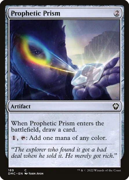 Prophetic Prism, Magic card DMC 189 — Dominaria United Commander set