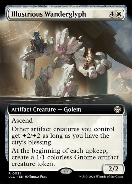 Illustrious Wanderglyph, Magic card LCC 21 — The Lost Caverns of Ixalan Commander set