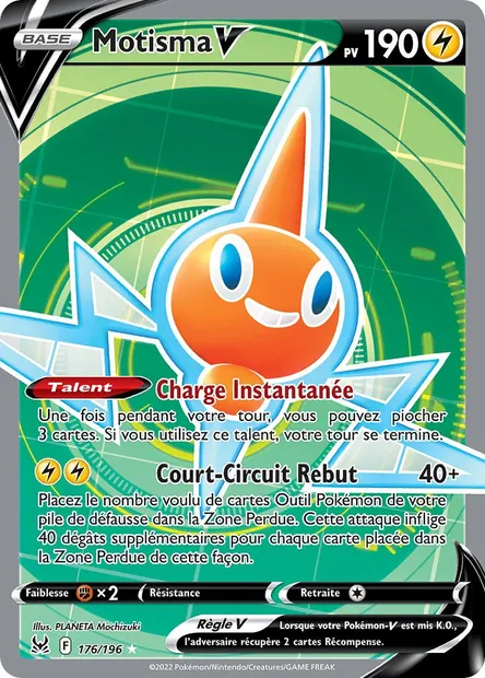 Motisma V, carte Pokémon LOR 176 — extension Origine Perdue