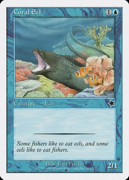 Coral Eel, Magic card S99 33 — Starter 1999 set