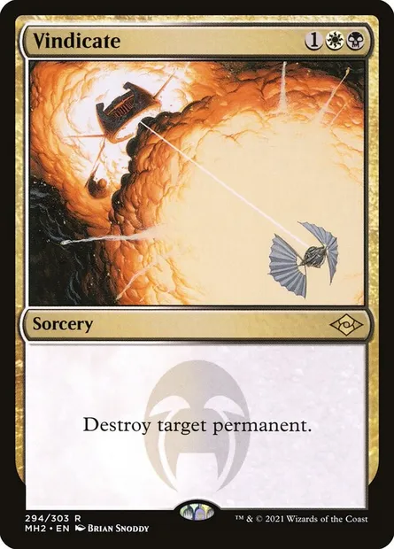 Vindicate, Magic card MH2 294 — Modern Horizons 2 set