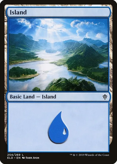 Island, Magic card ELD 254 — Throne of Eldraine set